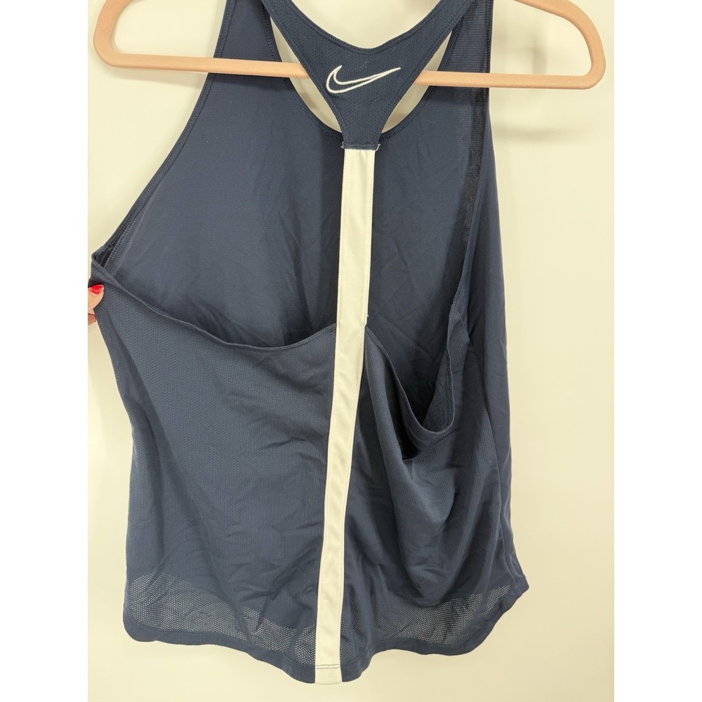 Nike Dri-Fit Lacrosse Jersey Singlet Tank Top Women's XL Blue Mesh Racerback